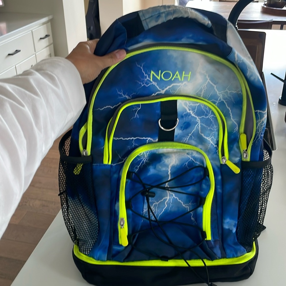 Pottery Barn Teen school bag. Custom with “Noah” name